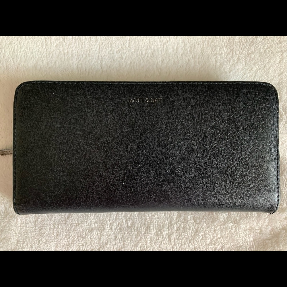 Matt and Nat Duma Wallet in Black - Vegan Leather